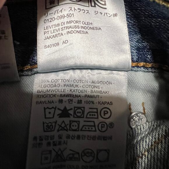 Levis 569 Denim Jeans Men 36 x30 Loose Straight Blue Denim Pants ** - Picture 7 of 12